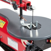 M optimized 16-Inch Variable Speed Scroll Saw with Extra-Large Adjustable Tilting Work Table, Easy-Access Blade Changes, Red
