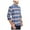 Blue - storm, variant on Weatherproof Mens Flannel Button Up Shirt, Blue, Small