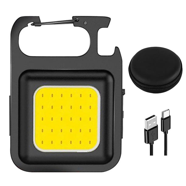 Linterna LED COB, luz de trabajo de bolsillo impermeable diaria para acampar (1 unidad)