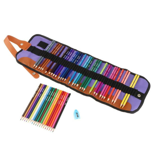 GUOOL 36/50/72Pcs Colored Pencils Set, Color Pencils Drawing Kit with Portable Roll-Up 50color