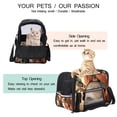 thumbnail image 3 of Squirrel Premium Fabric Pet Bag – 900D Oxford Cloth, Sherpa Base, Nylon Webbing – Spacious & Stylish – 17x10x11.8 in – Ideal for Small Pets – Travel in Comfort & Style!, 3 of 7