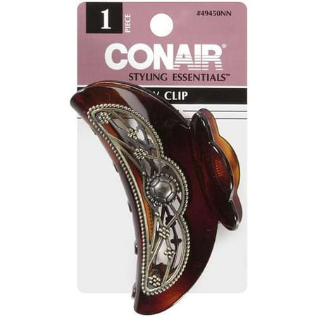 Conair Styling Essentials Large Old Fashioned Design Jaw Clips, 1ct