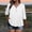 black, variant on NominalSnug Womens Plus Size 3/4 Sleeve Tops V Neck Button Tee Shirts Dressy Casual Blouse Basic Loose Fitted Tunic Top