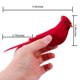 thumbnail image 4 of 12 pinzas artificiales de cardenal rojo con plumas, púas florales realistas de cardenal rojo para decorar el árbol de Navidad, manualidades y manualidades., 4 of 8