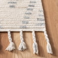 thumbnail image 3 of SAFAVIEH Casablanca Isla Geometric Striped Shag Area Rug, Grey/Ivory, 4' x 6', 3 of 10