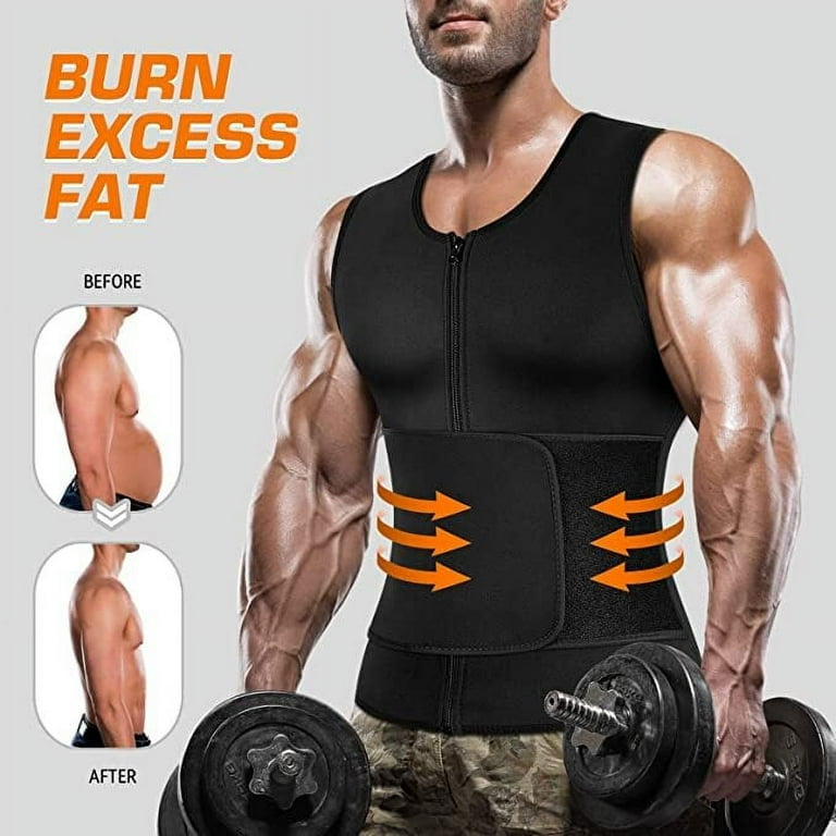 Buy HOPLYNN Sauna Vest for Men Hot Neoprene Sweat Vest Waist