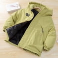 thumbnail image 6 of Lutiedan Boys Warm Winter Jacket Thick Fleece Full Zip Hooded Snow Coat Outdoor Windproof Casual Jacket with Pocket Size 5-15, 6 of 7