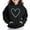 Black, variant on Bnwani Kids Hoodies Girls Long Sleeve Oversized Fleece Sweatshirt Cute Plain Tops Pullover
