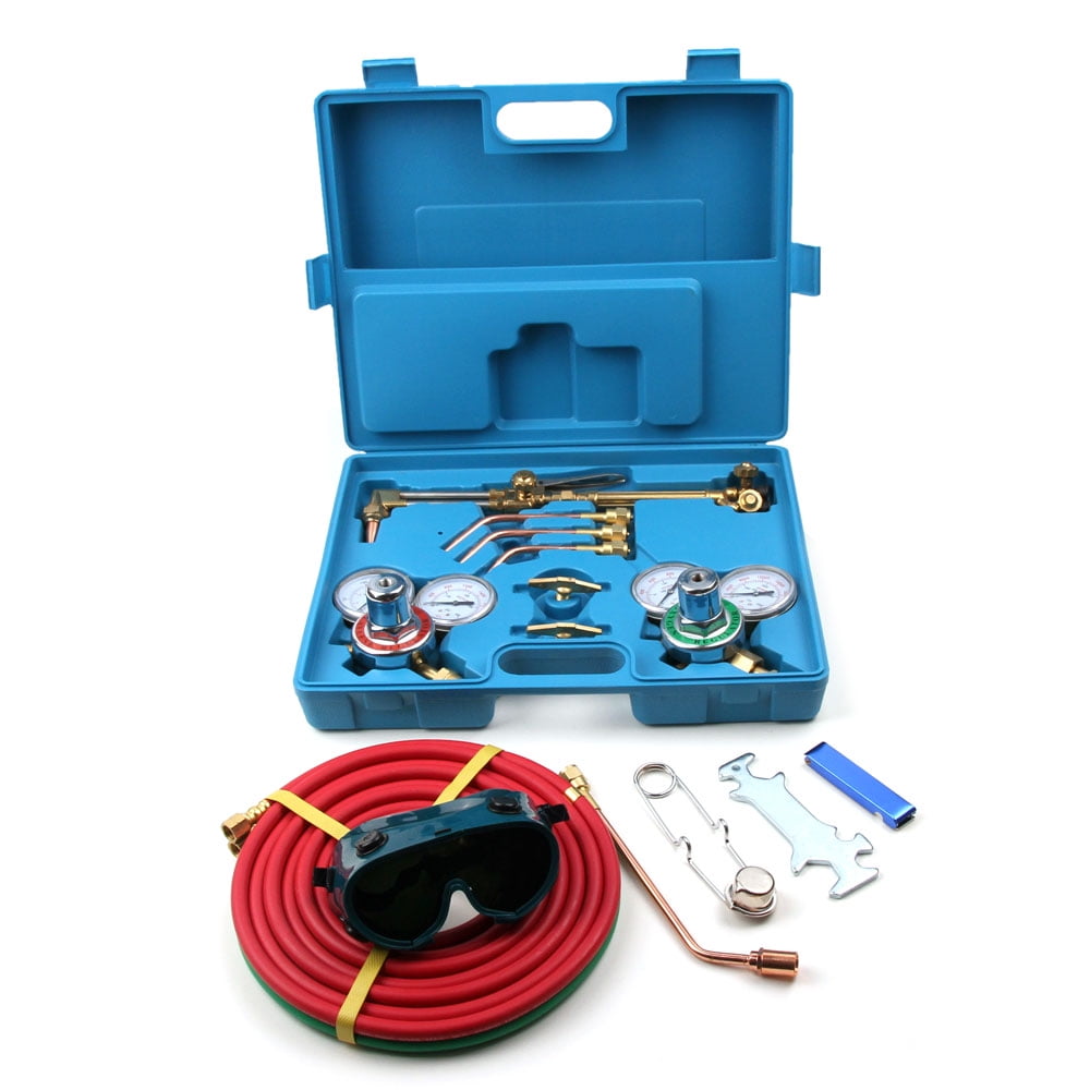 Zimtown Welding & Cutting Torch Kit, Include Oxygen & Acetylene Pressure Regulator, No.0,... by