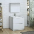 thumbnail image 2 of Fresca Tuscany 32" Glossy White Free Standing Modern Bathroom Vanity with Medicine Cabinet, 2 of 8