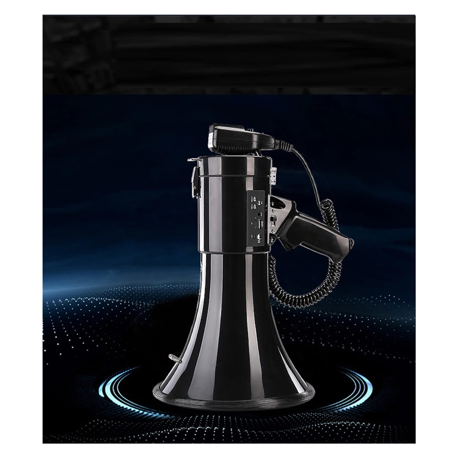 Portable 50W Megaphone Handheld Security Guard TF USB Loud Speaker Travel Guide Speech Teach Voice Amplifier ,Powerful Voice Amplifier