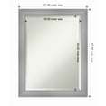 thumbnail image 1 of Amanti Art Flair Polished Nickel Framed Wall Mirror - 19.88 x 23.88 in, 1 of 1
