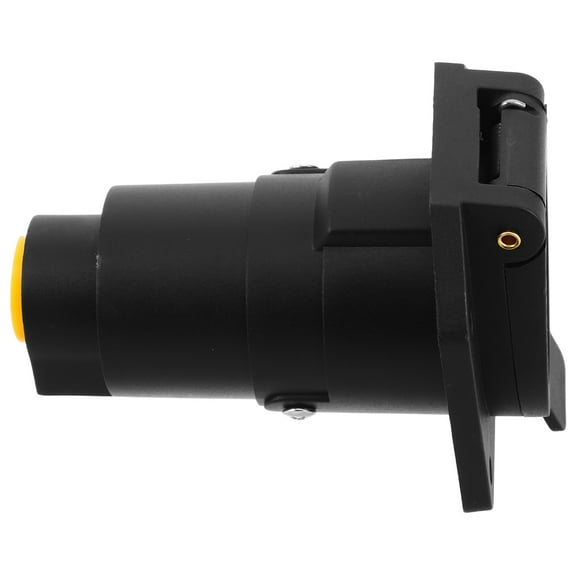 WHAMVOX Waterproof 7 Pin Trailer Plug 12V Heavy Duty RV Style Connector Adapter for Trailer Light Wiring Boat Electrical Systems US Plug