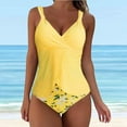 thumbnail image 2 of Women Swimsuits Stylish Ruffle Separates Bikinis for Beach Vacation Yellow Bathing Suits for Women S, 2 of 4
