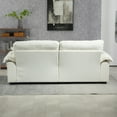 thumbnail image 6 of SEENYOO 84" Cloud Couch, Sofas for Living Room, Chenille Material, Memory Foam, 2 Throw Pillows, Compact Deep Seat Sofa, for Office Lounge Apartment, Beige, 6 of 14