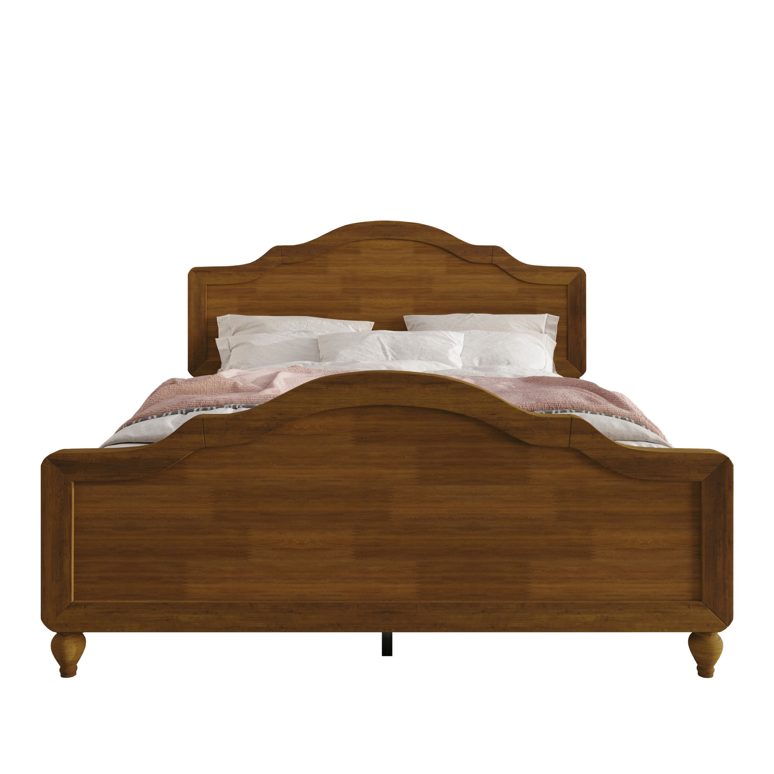 Home Design Hinton Queen Platform Bed, Brown