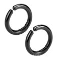 thumbnail image 2 of Pendiente de botón para mujer, sin perforar, con forma de espiral, de acero inoxidable y titanio, dorado, 2,5 x 10, código de producto 63108, dorado, 2,5 x 10, 2 of 5