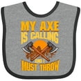 thumbnail image 3 of Inktastic Axe Throwing Funny Gift Boys or Girls Baby Bib, 3 of 4