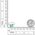 thumbnail image 5 of Gem Stone King 925 Sterling Silver Sky Blue Topaz Women Engagement Ring (4.77 Ct Cushion Checkerboard 10MM Gemstone Birthstone, Available in Size 5, 6, 7, 8, 9), 5 of 5