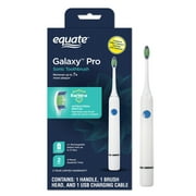 Equate Galaxy Pro Sonic Rechargeable Toothbrush, Bacteria Defense, Replace-Me Bristles