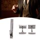 thumbnail image 4 of Gemelos ANGGREK Juego de gemelos para Hombre Forma de Rombo con clip de corbata, 4 of 8
