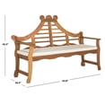 thumbnail image 6 of Safavieh Azusa Indoor/Outdoor Traditional Garden Bench with Cushion, 6 of 7