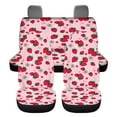 thumbnail image 2 of Pzuqiu Cute Strawberry Automobile Seat Cover Sets 4 Pcs, Front Seat Protector Carseat Rear Split Bench Cover Universal for Car Truck SUV Easy to Install, 2 of 7