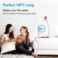 thumbnail image 7 of PENGARO 2.1A Dual-Port Type C Charger Block with 10FT USB C Charging Cable, Wall Charger Fast Charging Compatible with iPhone, Samsung, Android Phones - Pink, 7 of 7