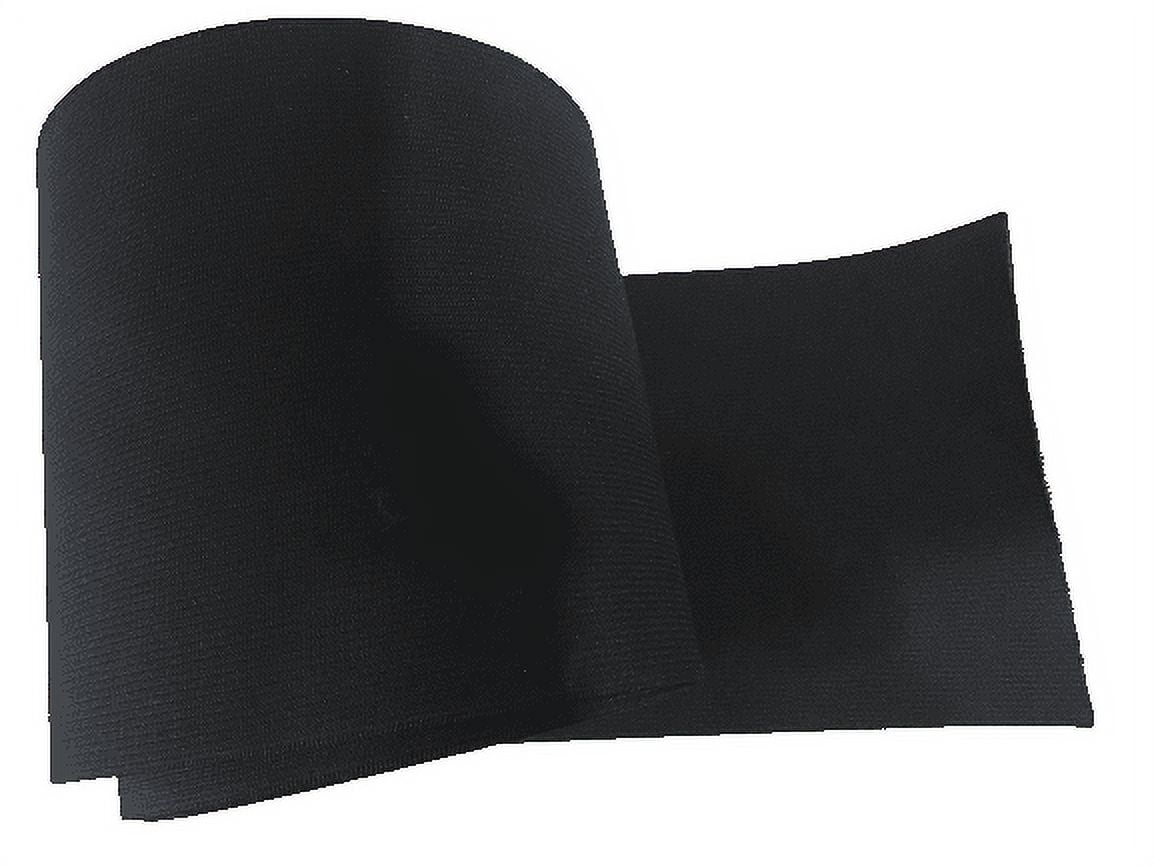 Prolastic 6 inch Black Heavy Knit Elastic Value Pack, 2 yard 