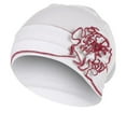 thumbnail image 1 of GDREDA Élégant Couvre-Chef Floral Mercerisé pour Femmes avec Assiette Latérale et Décorative, Rouge, Taille Unique, 1 of 3