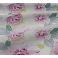 thumbnail image 5 of oneOone Viscose Jersey Fabric Watercolor Leaves & Peony Floral_Printed Fabric 1 Yard 60 Inch Wide, 5 of 5