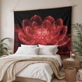 thumbnail image 3 of Red Black Floral Tapestry for Bedroom Wall Hanging Tapestry, Modern Minimalist Gradient Flowers Ceiling Backdrop Tapestries Poster Blanket Wall Decor for Teens Room Living Room Dorm 51" x 59", 3 of 8