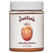JUSTIN'S No Stir, Gluten-Free Vanilla Almond Butter, 12 oz Plastic Jar