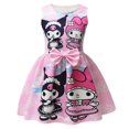 thumbnail image 1 of Sanrio hello kitty Filles Sans Manches kuromi Robe Princesse Enfants Vacances Fête Gilet Robe Jupe, 1 of 7