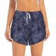 thumbnail image 2 of Balery Watercolor Indigo Pantalones cortos deportivos para mujer con forro y dos bolsillos, elásticos, para entrenamiento, gimnasio, yoga-Large, 2 of 7