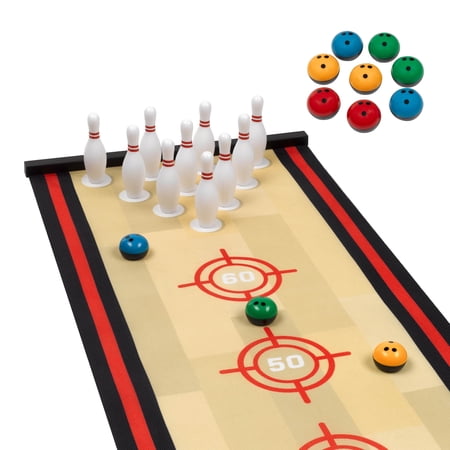 ESPN Kids Bowling Set, Tabletop Bowling Game Ideal for Indoor Games