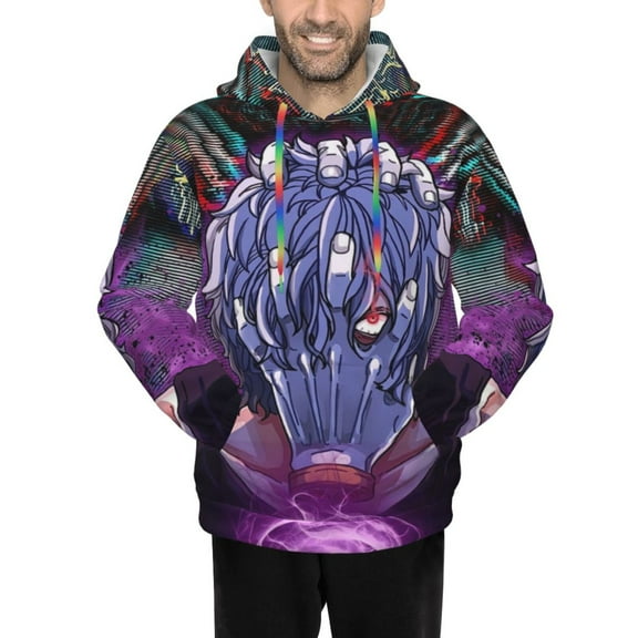 Shigaraki Tomura Men's Hoodie Novelty Pattern Adult Hooded Sweatshirts Casual Unisex Pullover for Women Youth