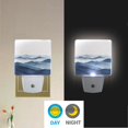 thumbnail image 2 of Yayeee LED Plug in Night Light for The Home with Auto Dusk to Dawn Light Sensors, 2 Pack, Watercolor Mountains, 2 of 6