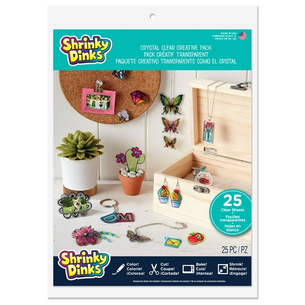 shrinky-dinks-creative-pack-25-sheets-crystal-clear-walmart