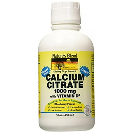 Liquid Calcium Citrate 1000mg  with D3 16 fl oz Liquid
