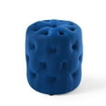thumbnail image 6 of Modway Amour Tufted Button Round Performance Velvet Ottoman in Navy, 6 of 6