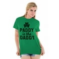 thumbnail image 4 of Funny St Patricks Paddy is the Daddy Women's Graphic T Shirt Tees Brisco Brands S, 4 of 6