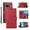 Red, variant on Nalacover Case for Google Pixel 7 Pro - Card Holder PU Leather Wallet Cover with Magnetic Clasp Stand Hand Strap, Soft TPU Inner Shockproof Anti-Scratches Case for Google Pixel 7 Pro, Red