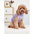 thumbnail image 2 of 1pc Dark Blue Knitted Pet Sweater With Turn-Down Collar For Autumn And Winter, Classic Solid Color Grid Design For Extra Stretch, Suitable For Cats An, 2 of 4