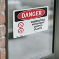 thumbnail image 4 of (2 Pack) Combustible No Smoking Or Open Flames OSHA Danger Sign, 4 of 7