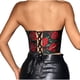 thumbnail image 4 of Top de poliéster con estampado floral y encaje para mujer, 4 of 9