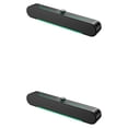 thumbnail image 3 of Injueey Altavoz estéreo inalámbrico con luces frías RGB - Disfrute de un sonido de alta Simplicidad Altavoz Bluetooth Subwoofer único A39Altavoz con cable 2Conjunto, 3 of 6