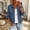 Light Blue, variant on Womens Zip Up Jacket Roll Tab Sleeve Flap Pocket Drawstring Hem Utility Lightweight Cropped Jackets Women SoftLightweight Fall Jacket Daily Travel Outfits