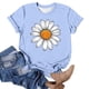 thumbnail image 4 of Camiseta de Manga Corta de Verano para Mujeres con Estampado Casual de Moda con Cuello Redondo, 4 of 5