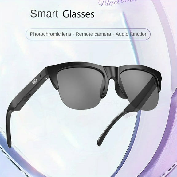 Unisex Smart Sunglasses Polarized , Smart Glasses Touch Audio Glasses for  Adult  , Black